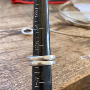 Set of 2 handmade rings. *RUSTIC LUXE*